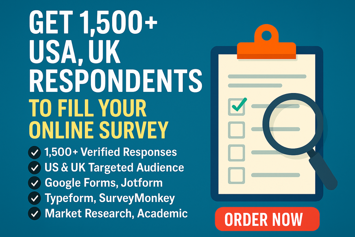 I Will Fill Online Survey Google Forms JotForm SurveyMonkey to Over 1K USA Respondents