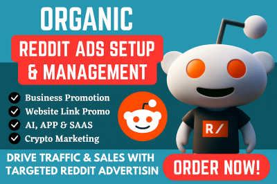 I Will Manage and Setup Reddit Ads for Business, Website Link, AI Products, E-commerce, SaaS