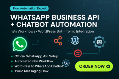 WhatsApp Business API Setup, n8n Workflow, WordPress Chatbot, Twilio WhatsApp Integration