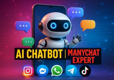 I will make WhatsApp chatbot Facebook Messenger chatbot Instagram Telegram website bot