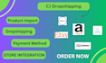 I will cj dropshipping to shopify, tiktok, etsy, zendrop, woo commerce seo