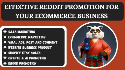 I will reddit post management for ecommerce ai website app iptv saas crypto product