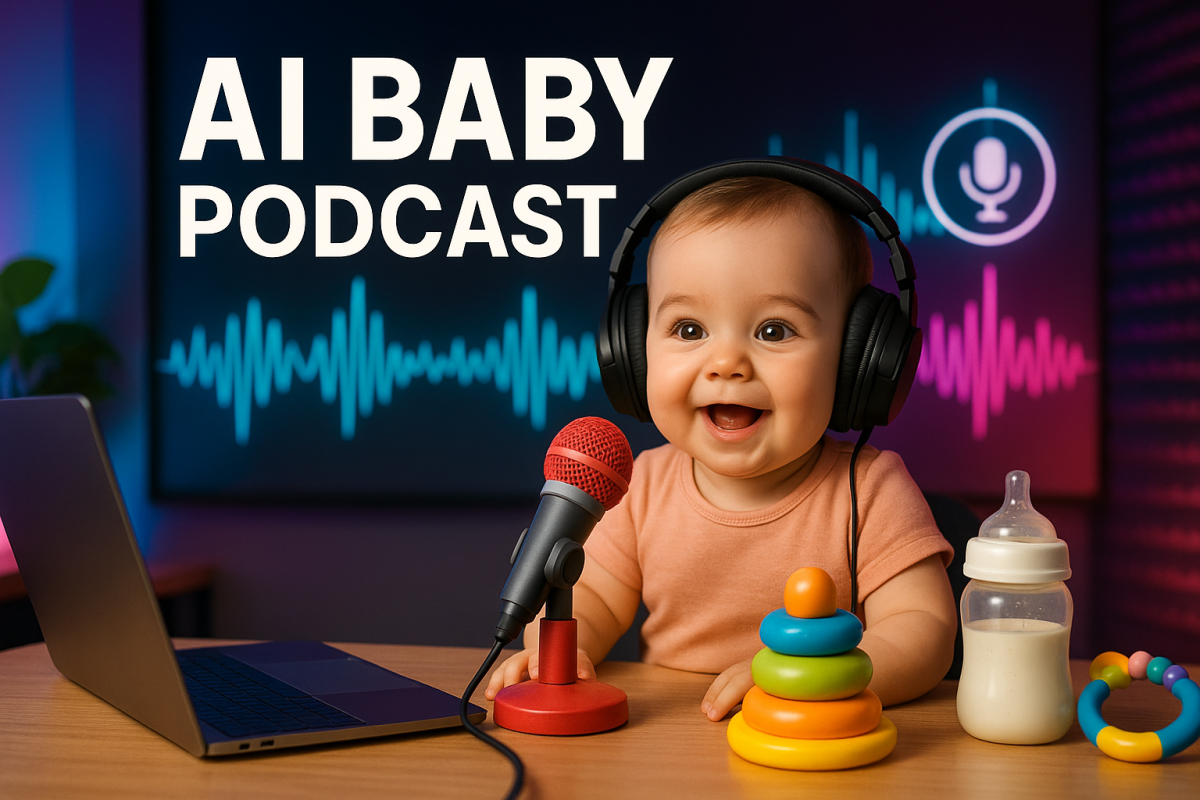 I will create AI baby talking podcast, your lookalike baby, viral AI baby, music baby, chef baby