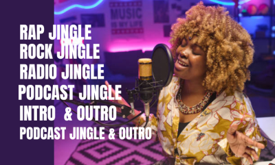 I will produce radio jingle, podcast jingle, intro and outro jingle, rock jingle, parody