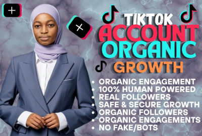 I Will Organically Grow and Promote Your TikTok Account