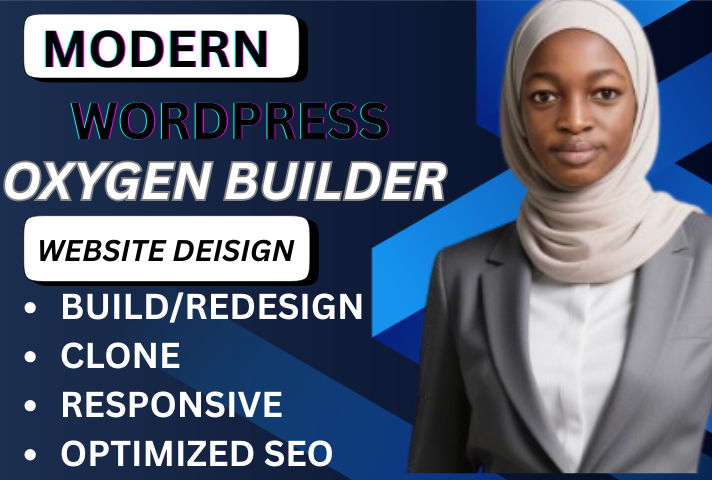 I Will Design, Rebuild, Clone WordPress Website or Landing Page Using Oxygen Builder