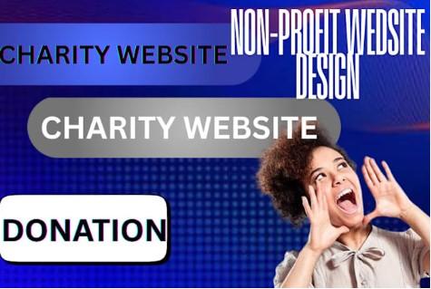 I will do non profit website, charity website, ngo website, 501c3 website, church website