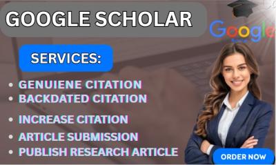 I will boost your Google Scholar citation, backdate in a highly ranked journal