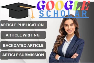 I will write and publish research article in highly ranked Google Scholar journal