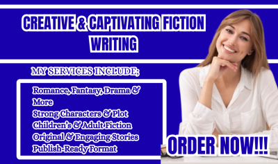 I will write a fiction or storybook that captivates readers