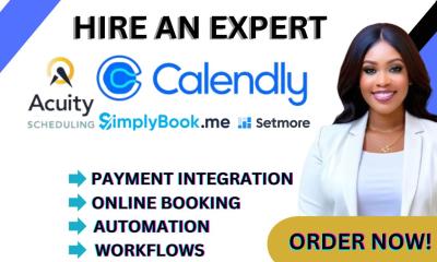 I Will Set Up Acuity Scheduling, Square, Booking Appointments, Calendly, SimplyBook.me