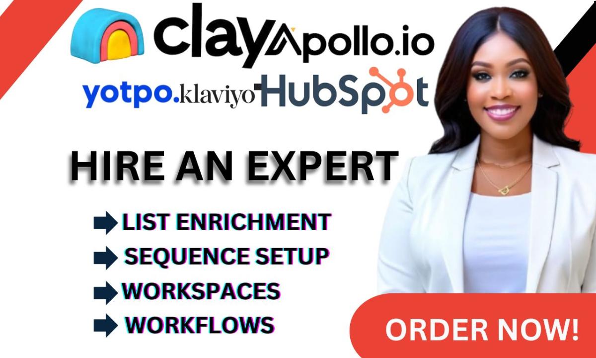 I will setup Clay.com marketing automation sequence workflow webhook enrichment