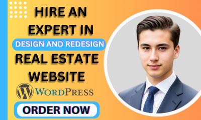 Design & Redesign Real Estate, Construction, Plumbing WordPress Website