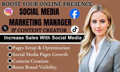 I will social media manager Instagram marketing TikTok management and content creator