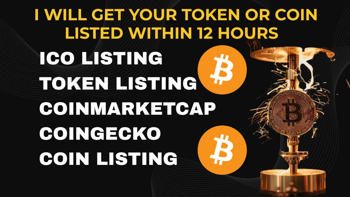 I will do ICO listing, token listing, coin listing on CoinGecko, CoinMarketCap, LBank