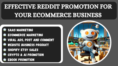 I will do Reddit Post Management for Ecommerce Business Website SaaS Crypto Marketing