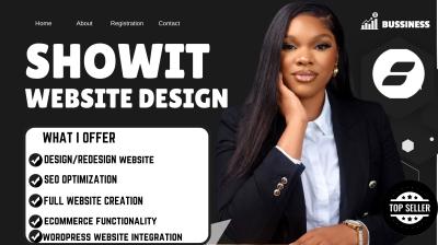 I Will Design Showit Website Design, Showit Template, Showit Blog WordPress Integration