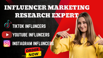 I will source the best list of Instagram, TikTok influencers for influencer marketing