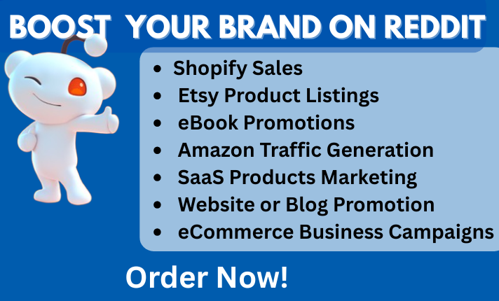 I will create Reddit post for SaaS product, Etsy, Shopify sales, Crypto, eBook promotion
