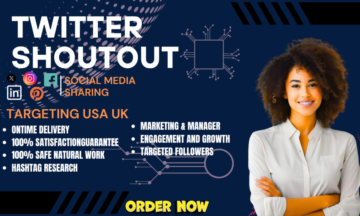 Do X Twitter Shoutout and Growth Marketing for Crypto NFT Followers