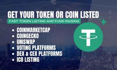 I will do token, coin, ICO listing on Uniswap, CoinMarketCap, CoinGecko