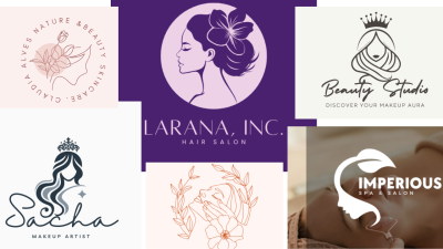 I will do beauty fashion spa cosmetic salon feminine logo