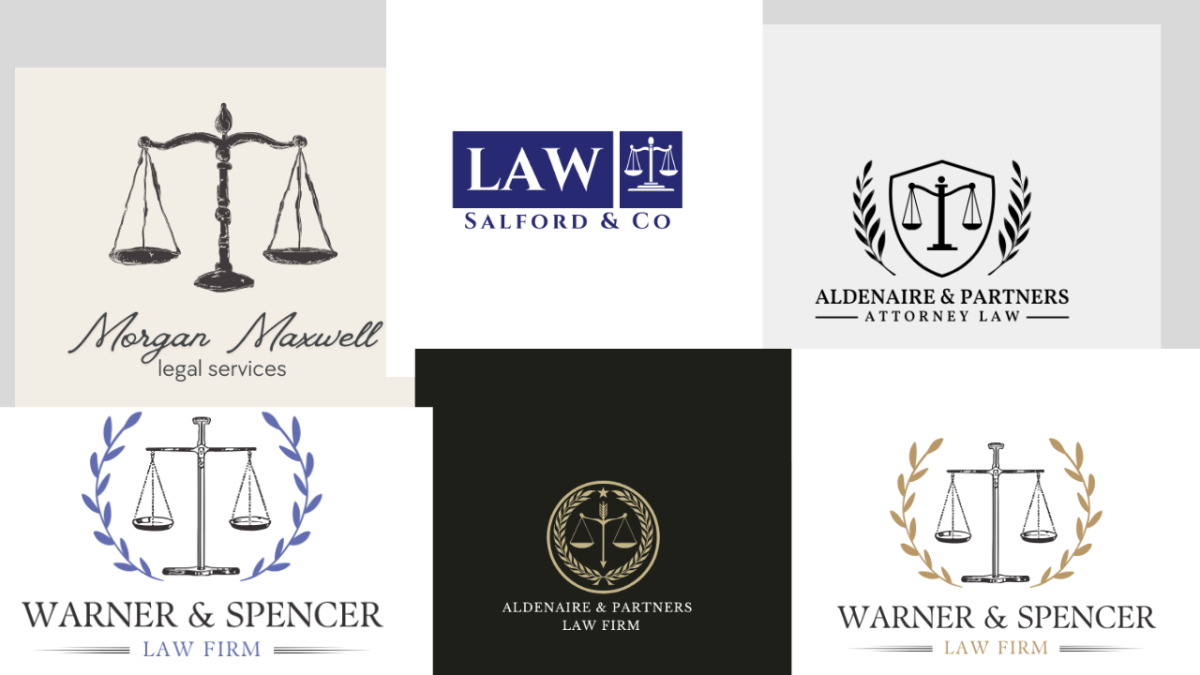 I will design modern attorney law firm legal business logo for you