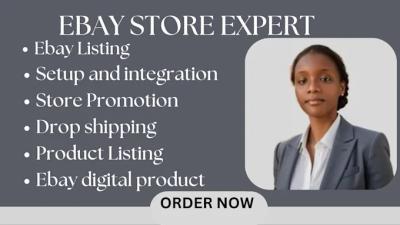 I will setup eBay store setup and optimization services