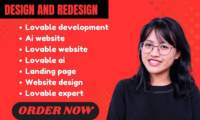 I Will Create Lovable AI Website, AI Expert Page, and Landing Page Design