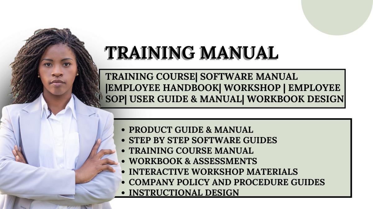 I Will Write, Design Training Course Manual, Workshop, Workbook, Software User Guides