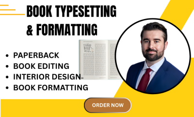 I Will Do Typesetting and Layout Design for Print and Ebook