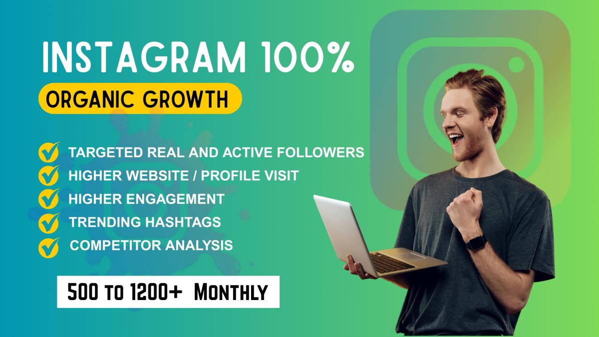 I will do Instagram marketing and promotion for super fast organic growth