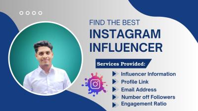 I will find the perfect Instagram influencer for your brand