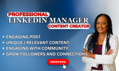 I Will Be Your LinkedIn Manager, Content Creator, and Ghost Writer