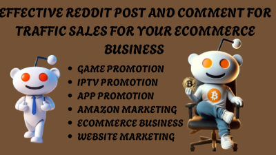 I will do Reddit Post Management for Amazon Crypto Website App Product IPTV Business