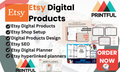 I Will Design Etsy Digital Products, Set Up Your Shop, and Optimize Etsy Listings