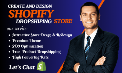 I Will Create Shopify Store, Build Shopify Website Design & Shopify Dropshipping Website