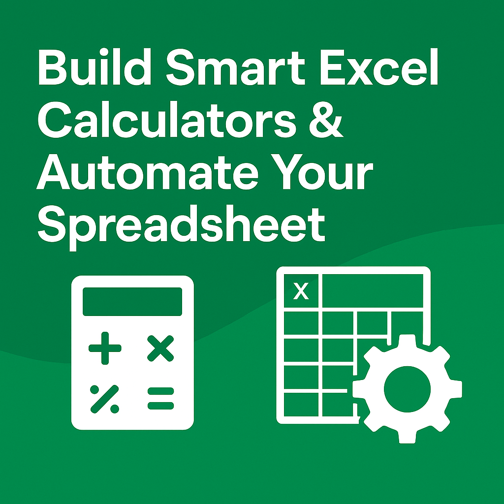 I Will Build Smart Excel Calculators and Automate Your Spreadsheet
