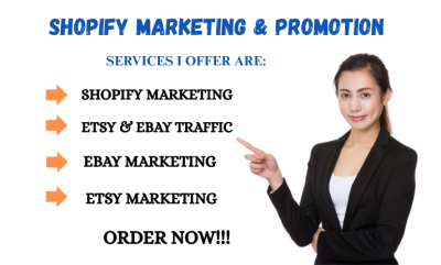 I Will Promote and Advertise Your eBay, Etsy, Shopify, TikTok Shop to Get Sales