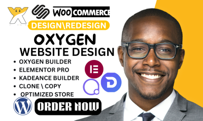 I will build responsive WordPress website with Divi, Oxygen Builder