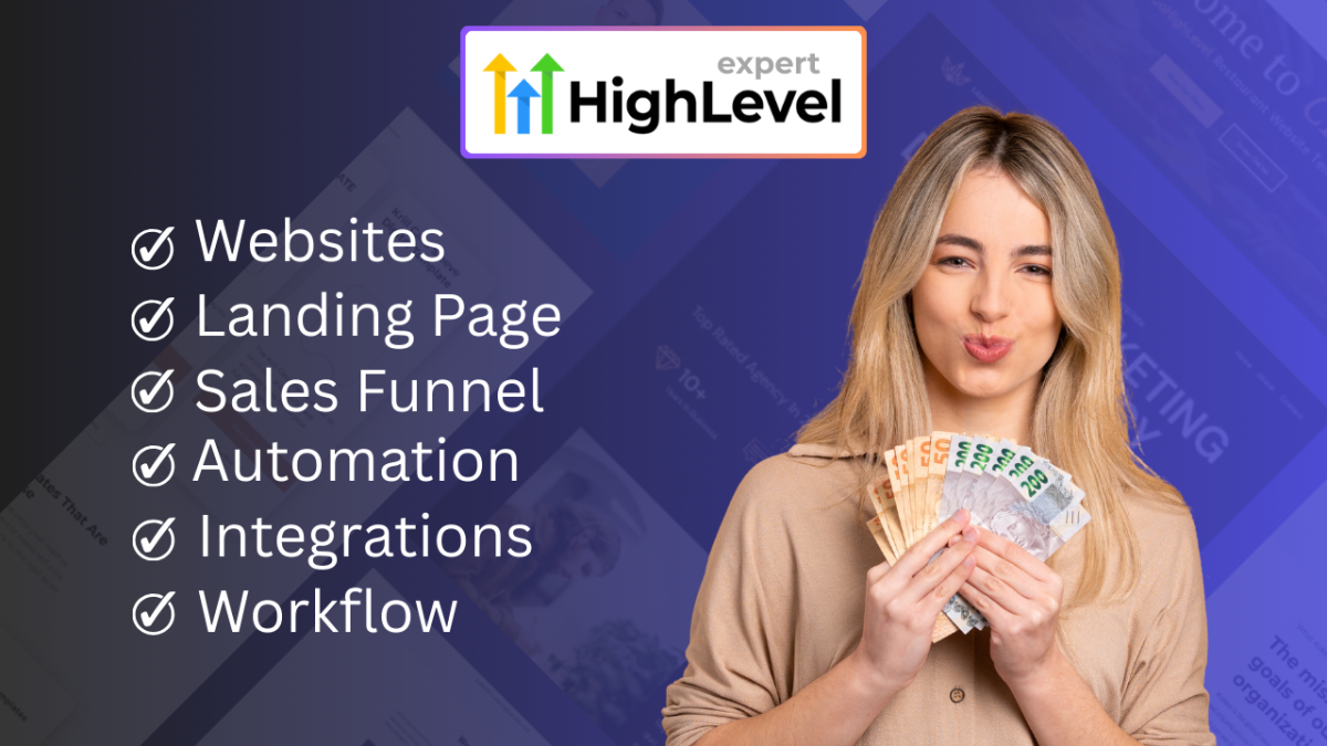 I Will Build and Manage Your GoHighLevel Sales Funnel, Website, and Automation