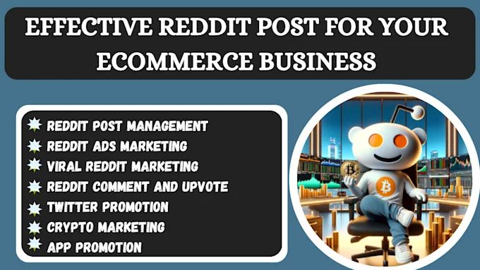 Do Reddit Post Management for AI Website, IPTV App, Game, E-commerce, SaaS Product