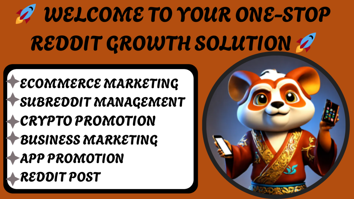 I will manage Reddit post for ecommerce business, app, IPTV website, AI app, product link