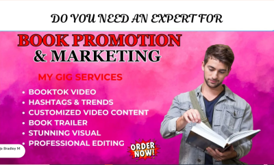 I will do BookTok Promotion KDP Marketing BookTok Influencer Video BookTok