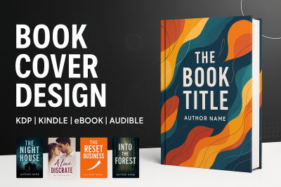 I will design a professional book cover, ebook cover, KDP or audible cover design