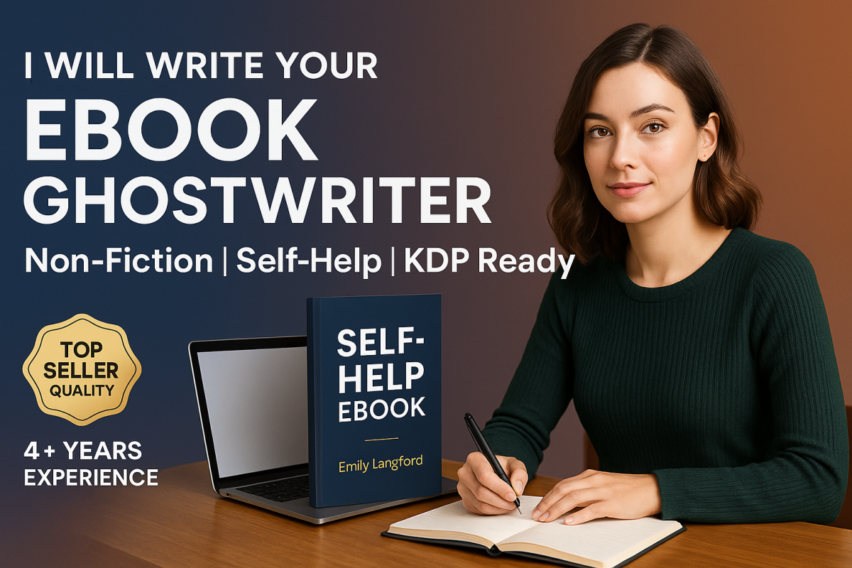 I Will Ghostwrite and Format Your Non-Fiction or Self-Help Ebook for KDP