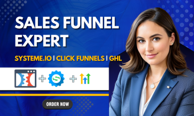I will build high converting Systeme.io or GoHighLevel funnel and landing page