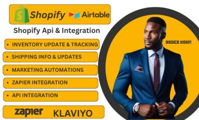 I will Airtable API Shopify Klaviyo GoogleSheet Make Zapier Automation