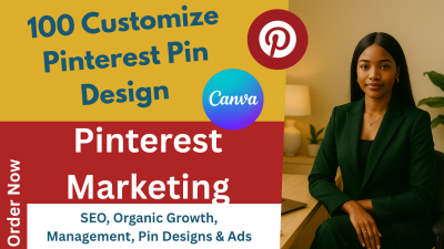 I Will Design Pinterest Pins and Handle Marketing Strategy