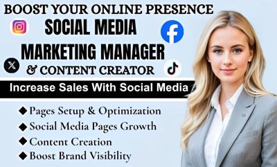 I will be your Social Media Manager, Instagram Marketing Manager and Instagram Growth